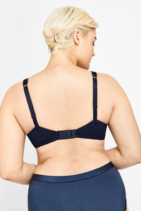 Barely There Lace Contour Bra / Navy